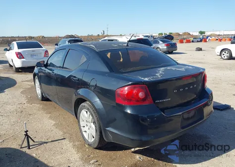 2014 Dodge Avenger Se из США, поврежденный, VIN 1C3CDZAB7EN165709